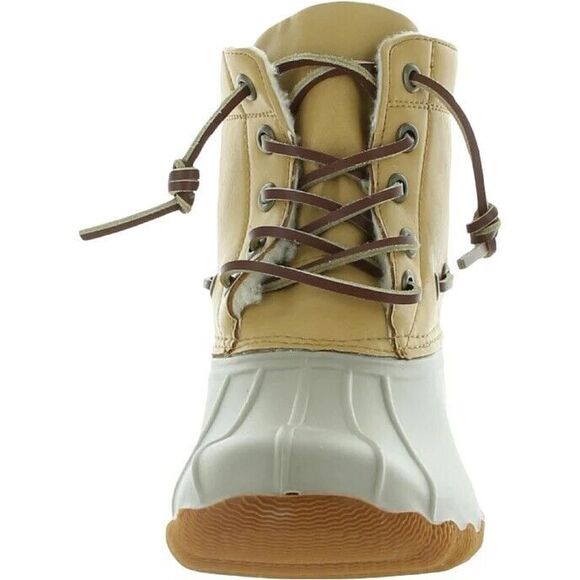 Seven7 Shoes - SEVEN7 SPEYSIDE DUCK BOOT FAUX LEATHER COMBAT & LACE-UP BOOTS 10M